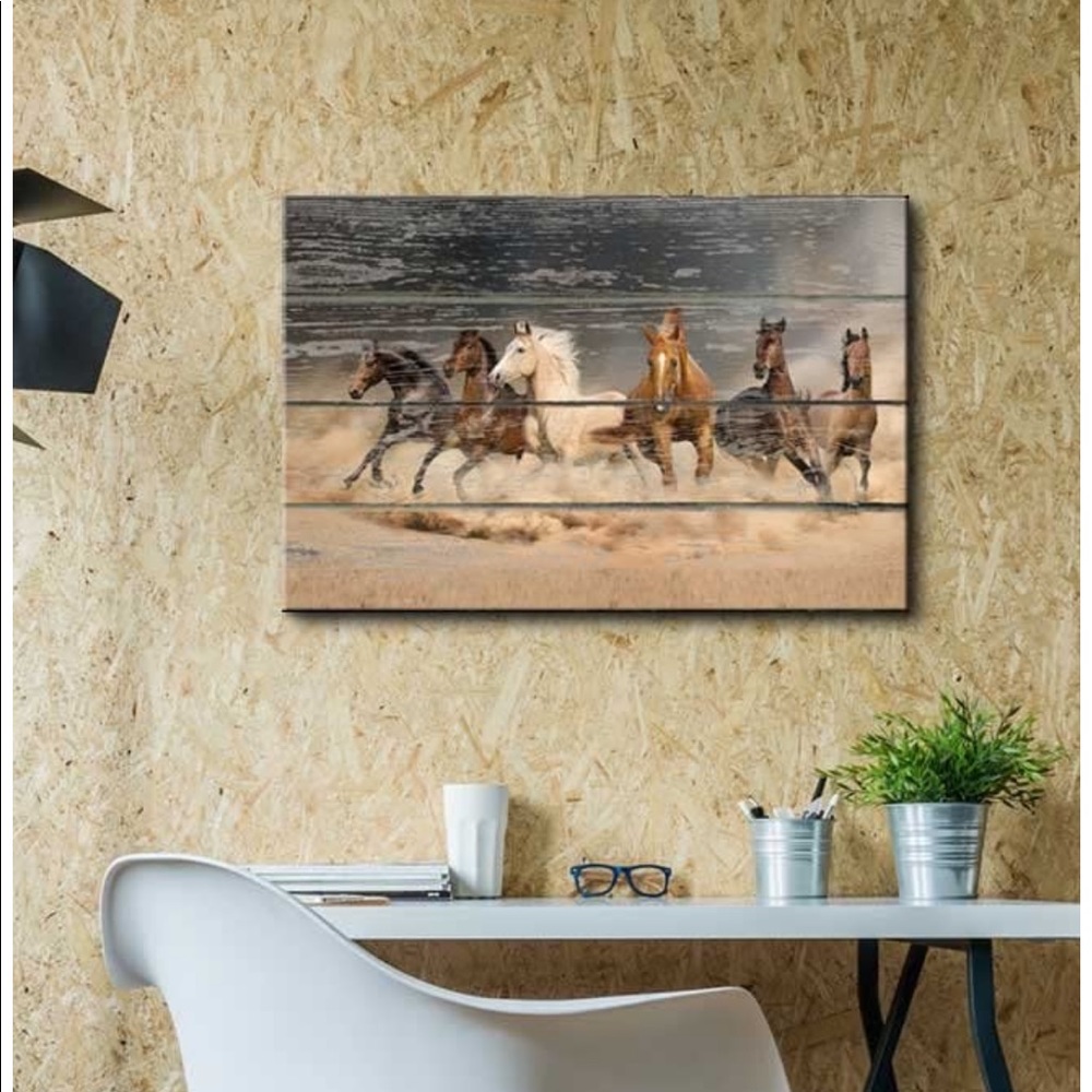 Rustic art decoration canvas